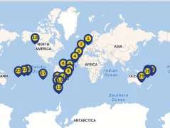 Mapa plavby