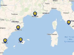 Mapa plavby