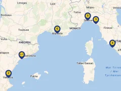 Mapa plavby