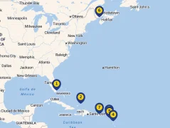 Mapa plavby